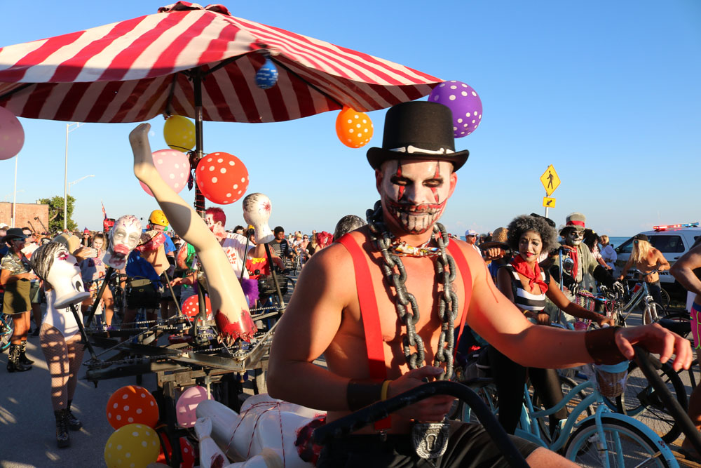 Zombie Bike Ride 2018 photo - Duval Street, Key West